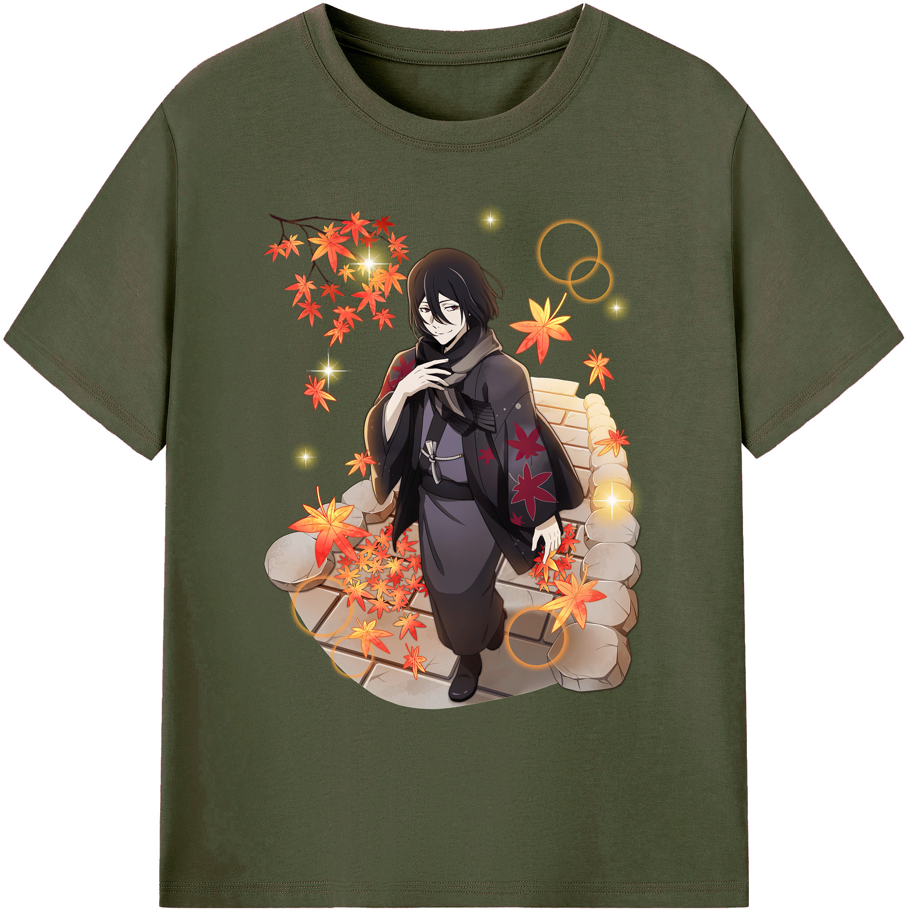 （画像用） 文豪ストレイドッグス Bungo Stray Dogs 綿100％ メンズ半袖Tシャツ｜肌触りやわらか＆通気性